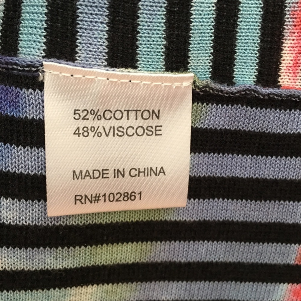 Abstract Patterned Poncho - image 3